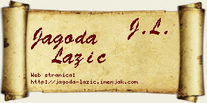 Jagoda Lazić vizit kartica
